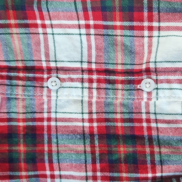 Carter’s Boys 2T Holiday Outfit – Plaid Flannel Shirt & Green Corduroy Pants - Picture 4 of 11